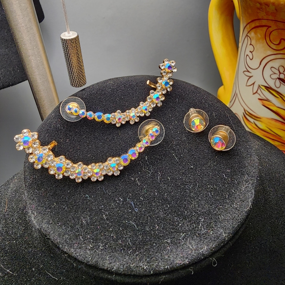 Torrid Rhinestone Earring Crawler Set